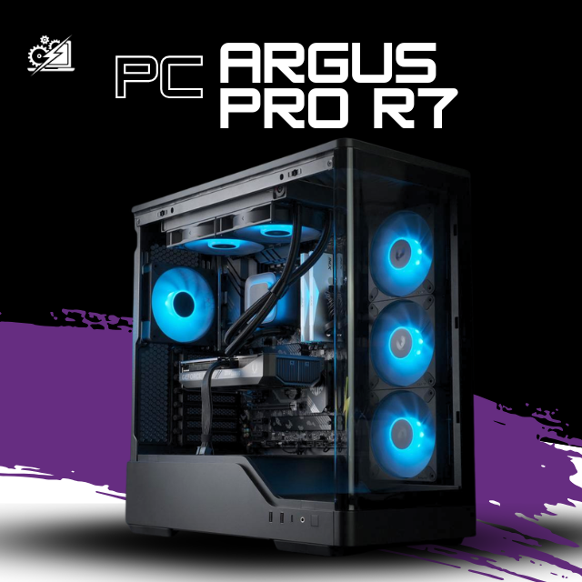PC ARGUS PRO R7/ AMD RYZEN 7 5700X / RTX 5060 TI 16GB / 16GB RAM / 1TB SSD NVME / ENFRIAMIENTO LIQ 240MM / FUENTE 650W 80+ GOLD / W11 PRO / PROMOCION