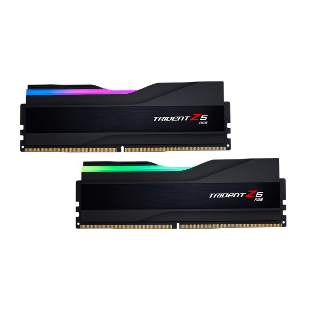 Memoria RAM G.Skill Trident Z5 RGB DDR5 / 6400MHz / 32GB (2x16GB) / Non-ECC / CL32 / XMP / Negro / F5-6400J3239G16GX2-TZ5RK/ SOLO VENTA EN ENSAMBLE