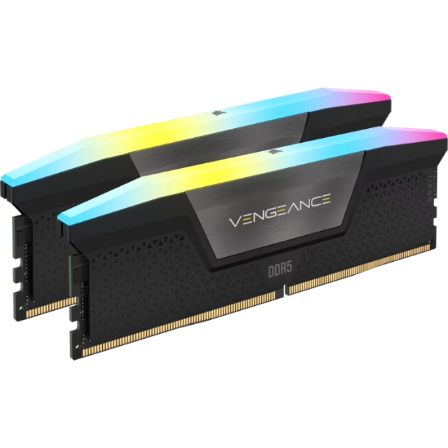Memoria RAM Corsair Vengeance, 32GB, 2x16, DDR5, 6000Mhz, RGB, Gris - CMH32GX5M2E6000Z36