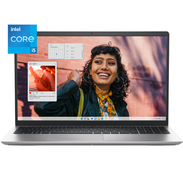 Laptop Dell Inspiron 3530 / Intel Core I5-1334U / 16GB RAM / 512GB SSD / Pantalla 15.6" FHD 120HZ IPS / W11 Home / Silver 