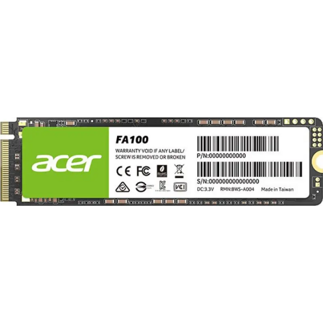 Unidad de estado solido SSD 1TB PCI-e 3.0 M.2 Acer FA100 / BL.9BWWA.120