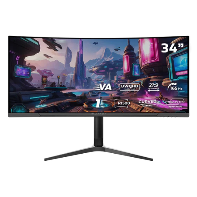 Monitor Gamer Curvo 34" VA | Extreme Earth MGX34P | Negro / 165HZ/ 1MS