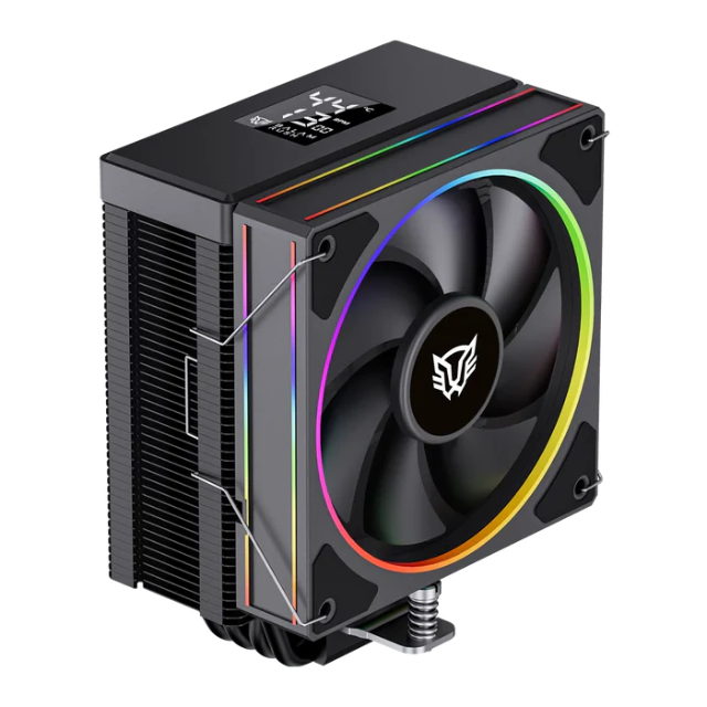 Disipador y Ventilador Balam Rush Heliux Pro HEX55 de 120mm, Compatible con Intel 1200 / 115x / 1700 / 1851 y AMD AM4 / AM5, Color NEGRO