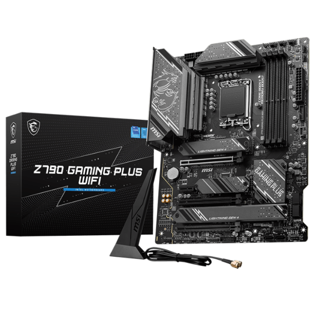 Tarjeta Madre MSI Z790 GAMING PLUS WIFI / LGA1700 / Z790 / DDR5 / 4 DIMM / Z790 GAMING PLUS WIFI