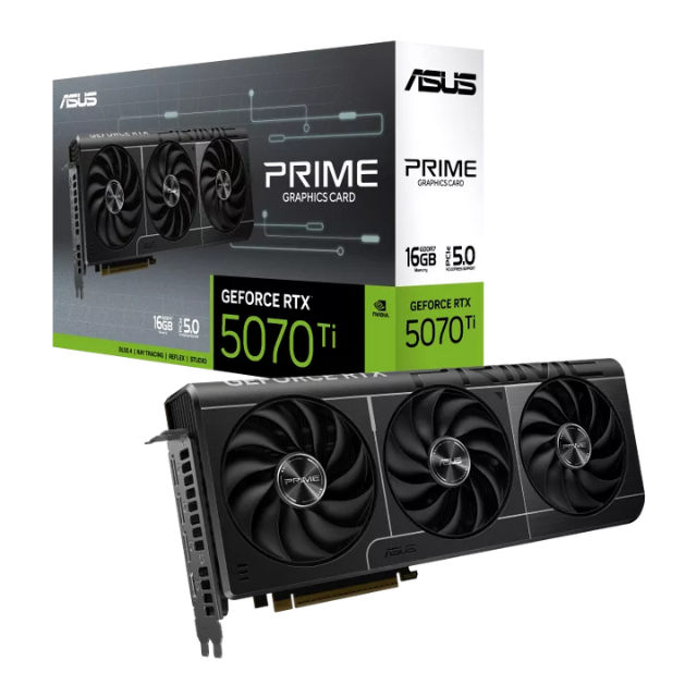 Tarjeta de Video ASUS NVIDIA GeForce RTX 5070 Ti Prime, 16GB 256-bit GDDR7, PCI Express 5.0 / SOLO VENTA EN ENSAMBLE