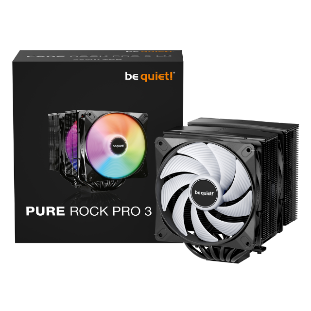 Disipador CPU be quiet! PURE ROCK PRO 3 LX, 120mm, hasta 2000RPM, Negro