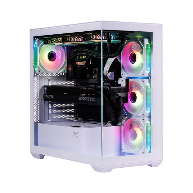 Gabinete Naceb Nebula / Cristal Templado / ATX / Blanco / 3 Ventiladores Preinstalados / Led ARGB / USB 3.0 / White / NA-0637B