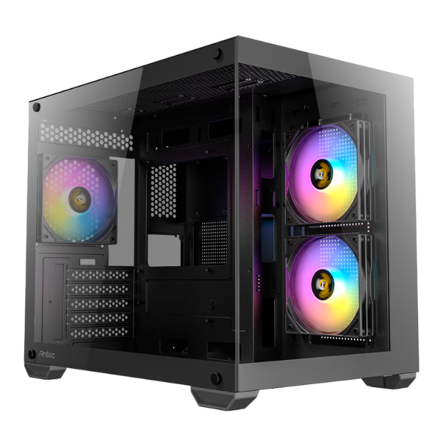 Gabinete Antec CX600M / Mini-Tower, Micro-ATX/ITX / USB 2.0/3.0 / Incluye 3 Ventiladores / Sin Fuente / Black / CX600M ARGB_B
