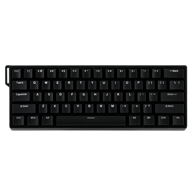 Teclado Gamer Aula WIN60 HE / Teclado Magnético Con Cable / 60% / Ajustable / Frecuencia de Sondeo de 8000 Hz / Interruptores de Efecto Hall / Hot-Swap / Negro