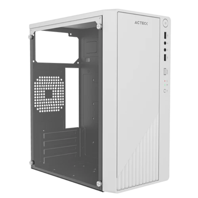 Gabinete Acteck Kioto GC220 / Micro ATX / Incluye Fuente de 500W / Blanco