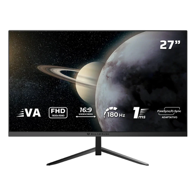 Monitor Gamer Balam Rush Titan MTG27Y LED 27", 1920x1080 Full HD, G-Sync/FreeSync, 180Hz, HDMI/DisplayPort, Negro