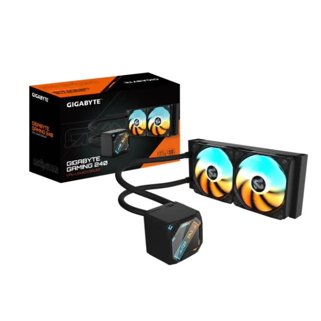 Enfriamiento Líquido Gigabyte GAMING 240 / 240mm / 2x120mm / Hasta 2200RPM / Negro
