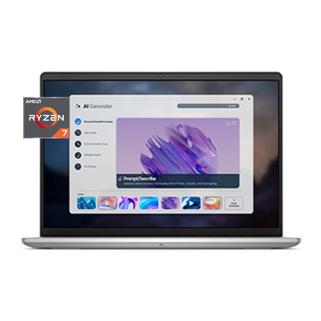 Laptop Dell Pro 14 Essential, 14" 1920x1200 WUXGA, AMD Ryzen 7 250, 16GB, 512GB SSD, Windows 11 Pro