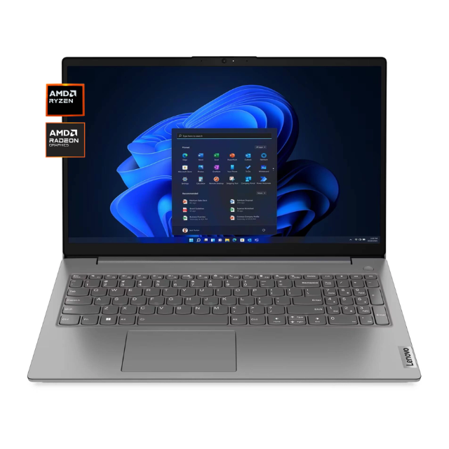 Laptop LENOVO V15 G4, AMD Ryzen 5 7430U, 16 GB, 512GB SSD, W11P, Pantalla 15,6 pulgadas, 3 años de garantia 