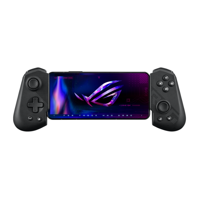 ROG Tessen - Controlador Gaming para móviles Android, diseño plegable, palancas traseras de aluminio programables, ROG Button, interruptores mecánicos, USB-C de 18 vatios y Aura RGB