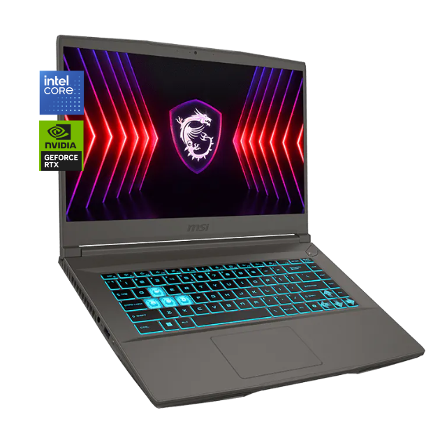 MSI Thin 15 B13VE / Intel Core i5-13420H / GeForce RTX 4050 / 16 GB RAM DDR4 / 512 GB / GeForce RTX 4050 / 15.6 pulgadas Full HD / Cosmos Gray *Equipo outlet de exhibición* 