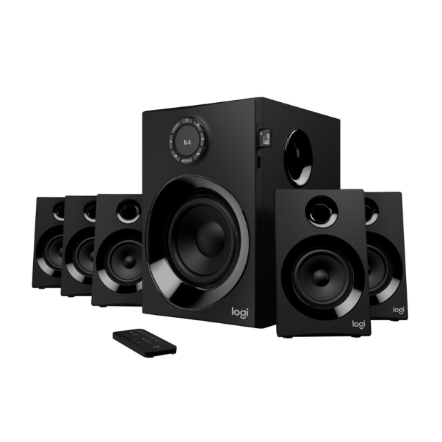 Logitech Sistema de Bocinas con Subwoofer Z607, Bluetooth, Alámbrico, 5.1, 80W RMS, USB, Negro