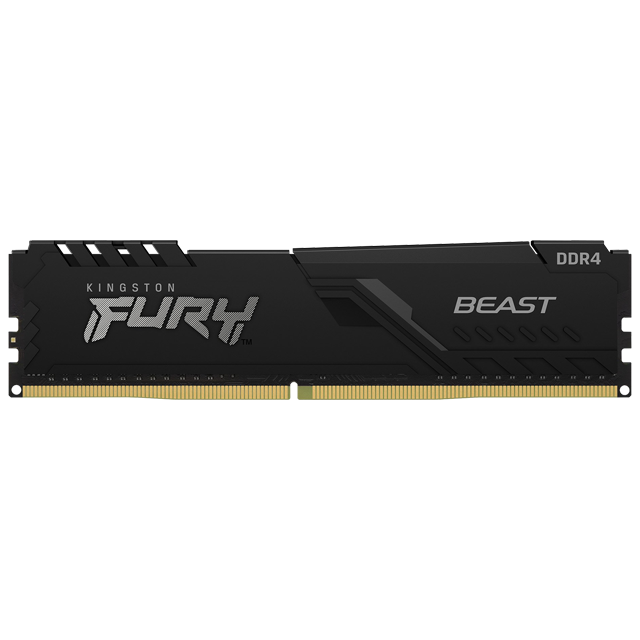 Memoria RAM DDR4 8GB 3200MHz Kingston Fury Beast 1 Modulo Negro KF432C16BB1/8/