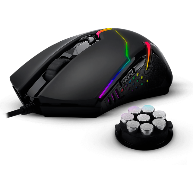 Mouse Redragon Gamer REDRAGON M601-RGB CENTROPHORUS 2 / RGB / Control de Peso / Optico / USB / 7200DPI