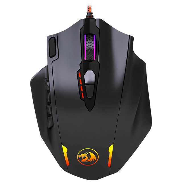 Mouse Redragon Gamer REDRAGON M908 IMPACT / 18 Botones Programables / RGB / Optico / USB / 12400DPI