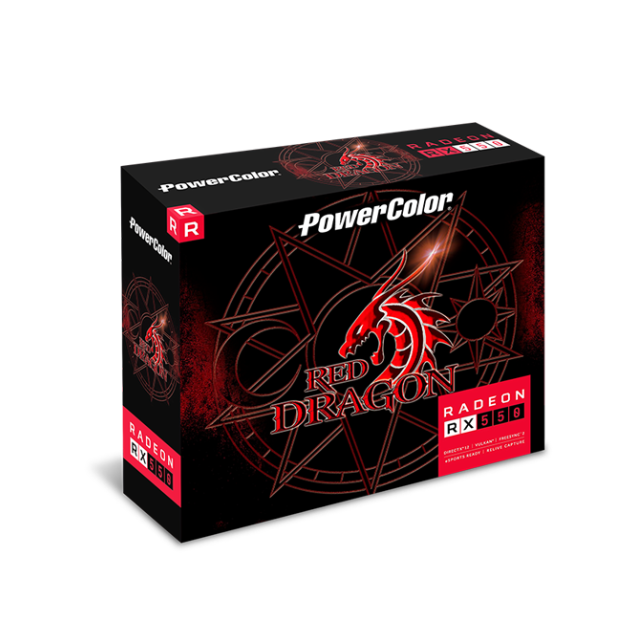 Tarjeta de Video Radeon RX 550 4GB / PowerColor / 4GB GDDR5 / low profile