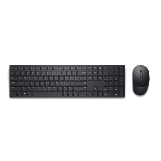 Kit teclado y mouse Dell KM5221W / inalámbrico / interfaz 2.4ghz / color negro / incluye pila AA y 2 pilas AAA / Español Latinoamérica