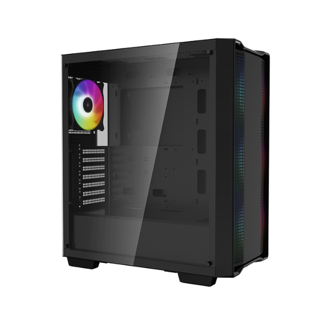 Gabinete DeepCool CC560  ARGB / Midtower / Incluye 4 ventiladores ARGB / Micro-ATX / ATX / R-CC560-BKTAA4-G-1