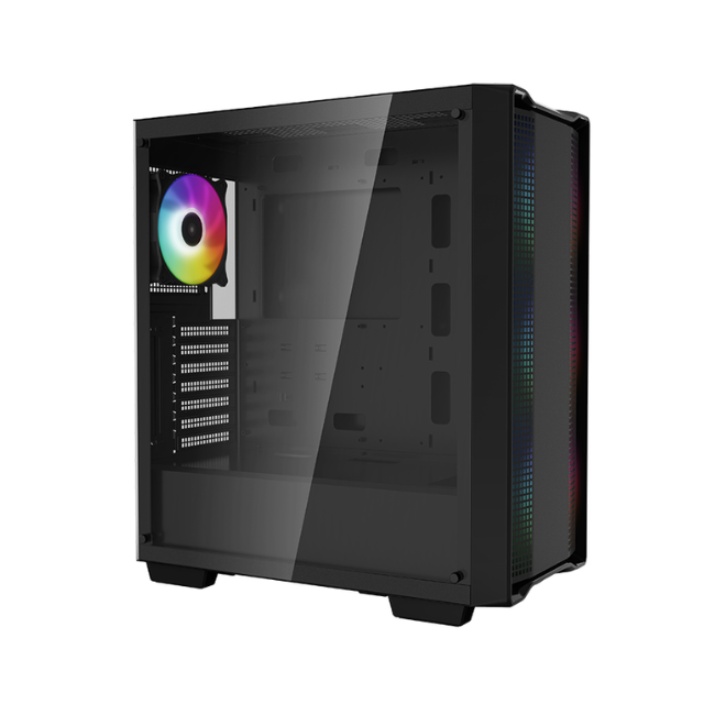 Gabinete DeepCool CC560 ARGB / Midtower / Incluye 4 ventiladores ARGB / Micro-ATX / ATX / R-CC560-BKTAA4-G-1