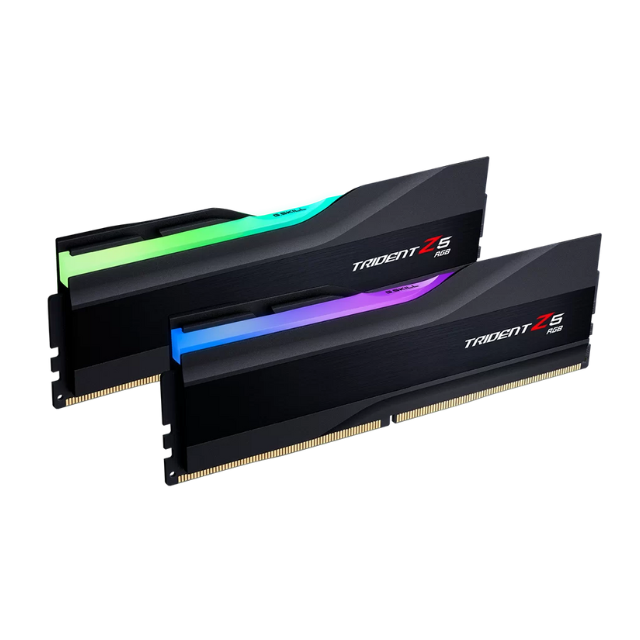 Memoria RAM 32GB DDR5 GSkill Trident Z5 RGB 6000Mhz Negras / Kit 2x16GB / F5-6000J3636F16GX2-TZ5RK / SOLO VENTA EN ENSAMBLE