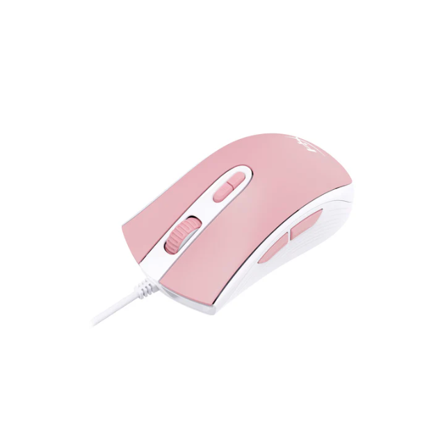 Mouse Gamer Hyperx Pulsefire Core Blanco Rosa / USB 2.0 / Cable de 1.8Mts. / 123g 