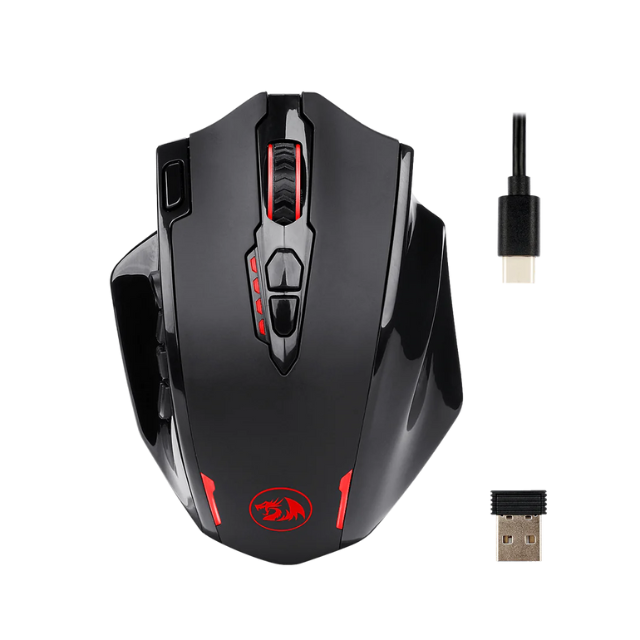 Mouse Gamer Redragon M913 Impact Elite, Inalambrico, 16K DPI, 16 Botones Programables, 80 Horas de bateria