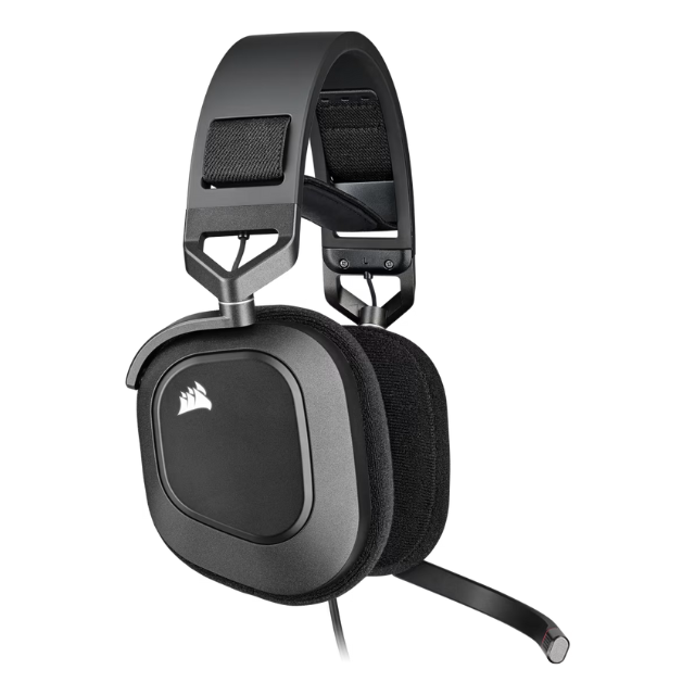 Corsair Audífonos Gamer HS80 RGB USB, Alámbrico, 1.8 Metros, USB, Negro