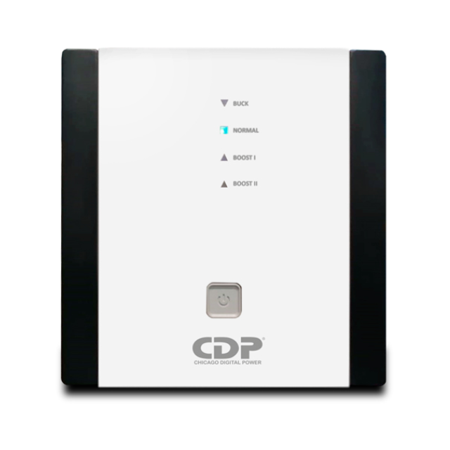Regulador CDP 3008, 1.5kW, 3.000VA, Entrada 95 - 150V, Salida 120V, 8 Salidas
