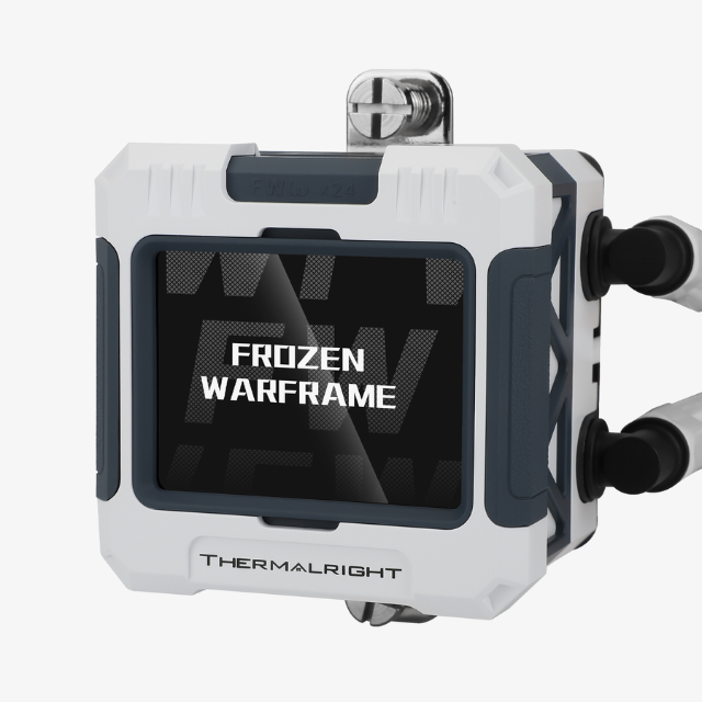 Thermalright FROZEN WARFRAME FW240 Enfriador AIO de CPU BLANCO, sistema de refrigeración por agua con especificación PC 240, pantalla LCD IPS con resolución de 320 * 240, para AM5 e Intel LGA1700 / 17XX