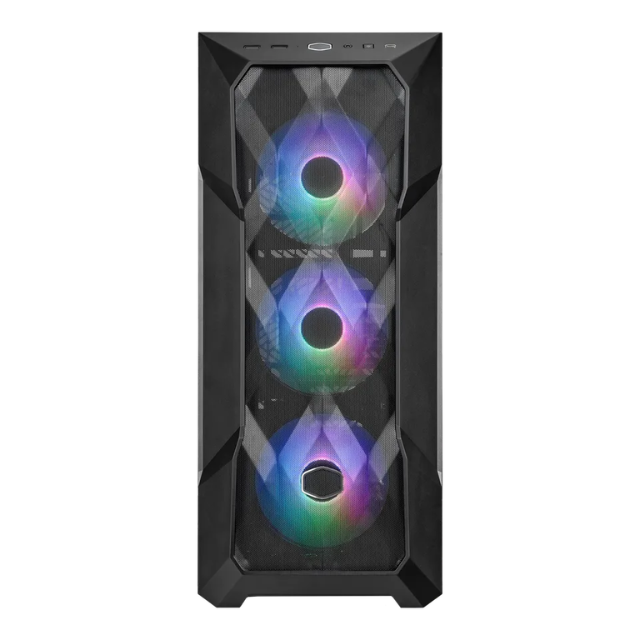 Gabinete Cooler Master Masterbox TD500 Mesh V2 / Cristal Templado / 3xCF120 ARGB FAN Incluidos / Negro/ TD500V2-KGNN-S00