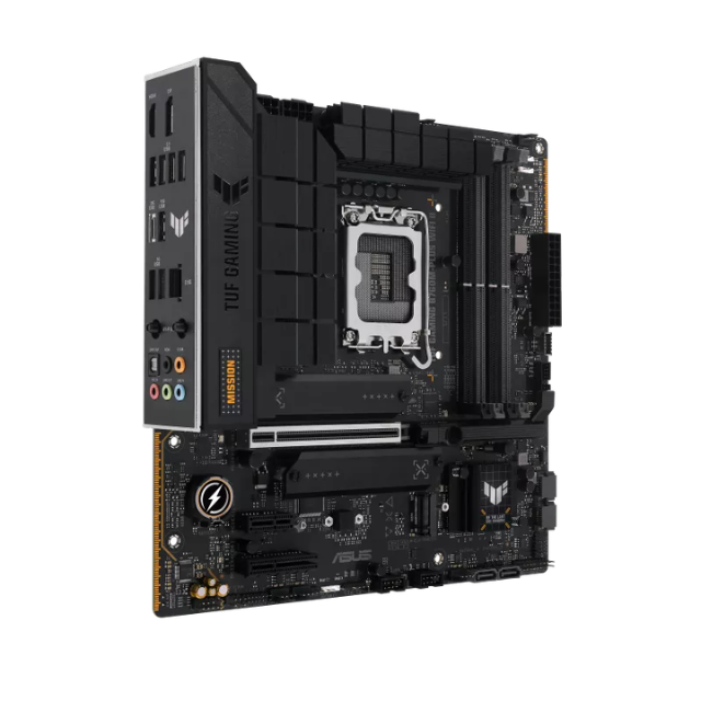 TUF Gaming B760M-PLUS WiFi II Intel B760 LGA 1700 mATX Placa Base (PCIe 5.0, 4.0 Ranuras M.2, DDR5, WiFi6E, Q-Antenna, Ethernet de 2.5Gb, DisplayPort, HDMI, SATA 6Gbps, USB 20Gbps) Soporte, Aura Sync