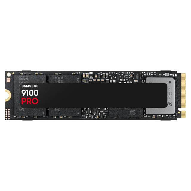 Samsung 9100 Pro Heatsink NVMe M.2 SSD, 2 TB, PCIe 5.0, 14.700 MB/s de Lectura, 13.400 MB/s de Escritura, SSD Interno para Videojuegos y edición de vídeo, Color Negro
