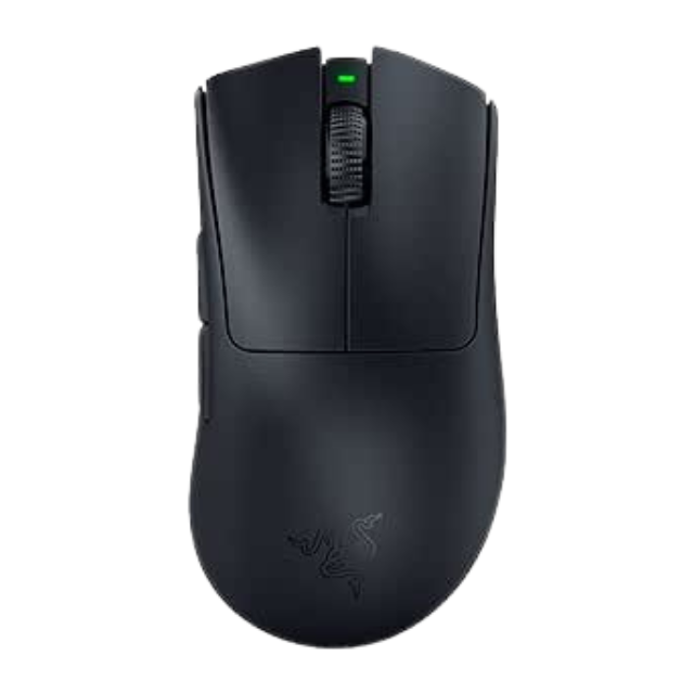 Razer DeathAdder V3 Pro Ergonomic Wireless Mouse | Focus Pro Sensor óptico 30K, interruptores ópticos rápidos Gen-3, HyperSpeed Wireless, 5 botones programables