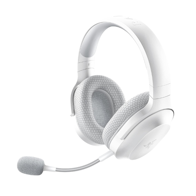 Razer Barracuda X Auriculares Gaming & Móviles Inalámbricos (PC, PlayStation, Switch, Android, iOS): 2.4GHz Inalámbrico + Bluetooth - Ligero - Drivers de 40mm - Micrófono Desmontable - Blanco Mercurio