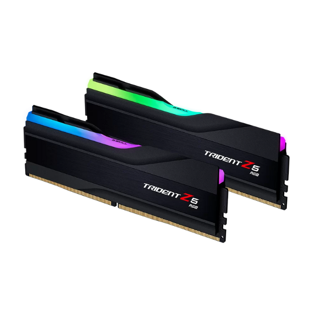 Memoria RAM 32GB DDR5 GSkill Trident Z5 RGB 6000Mhz Negras / Kit 2x16GB / F5-6000J3636F16GX2-TZ5RK / SOLO VENTA EN ENSAMBLE