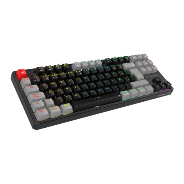 Teclado Gamer Inalámbrico LEVEL PRO GK990 Balam Rush Legend Series/ hasta 5 Dispositivos/ Color Negro/Gris/ BR-940672 / Switch Outemu Red
