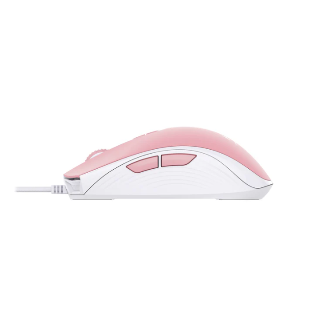 Mouse Gamer Hyperx Pulsefire Core Blanco Rosa / USB 2.0 / Cable de 1.8Mts. / 123g 