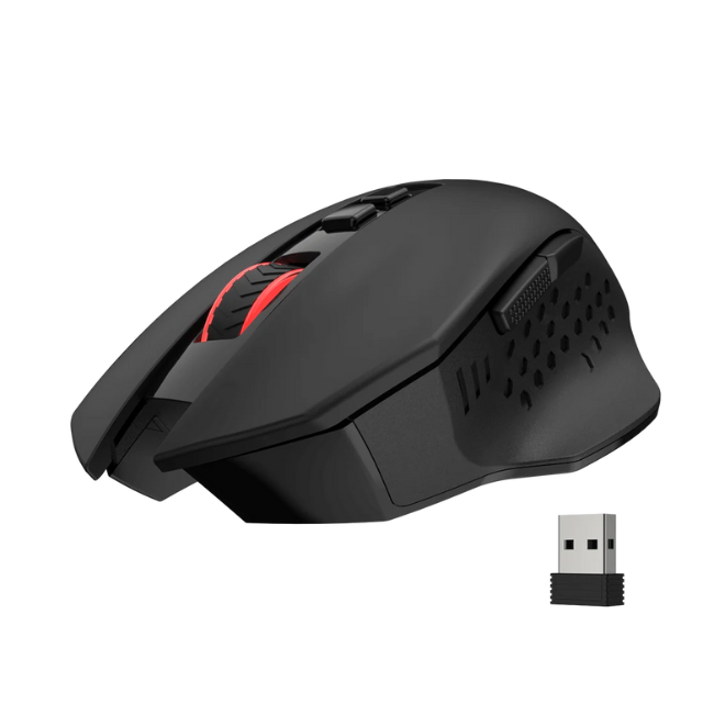 Mouse Gamer Redragon Gainer Wireless M656 / Inalámbrico / Negro / 5 Niveles de DPI Ajustables / M656