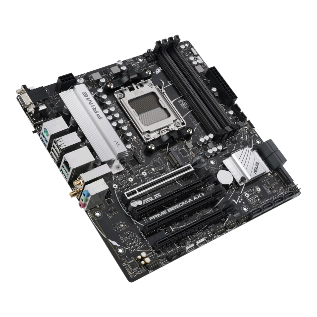 Tarjeta Madre ASUS PRIME B650M-A AX II CSM / Micro-ATX / AM5 / AMD B650 / HDMI / Up to 192GB DDR5 / PRIME B650M-A AX II CSM