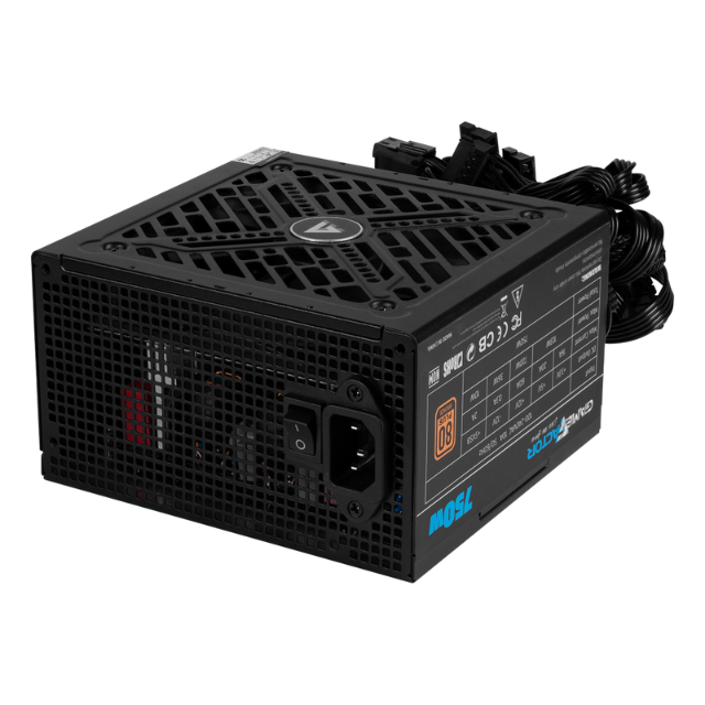 Fuente de Poder Game Factor PSG750 / 750W / 80 Plus Bronze 