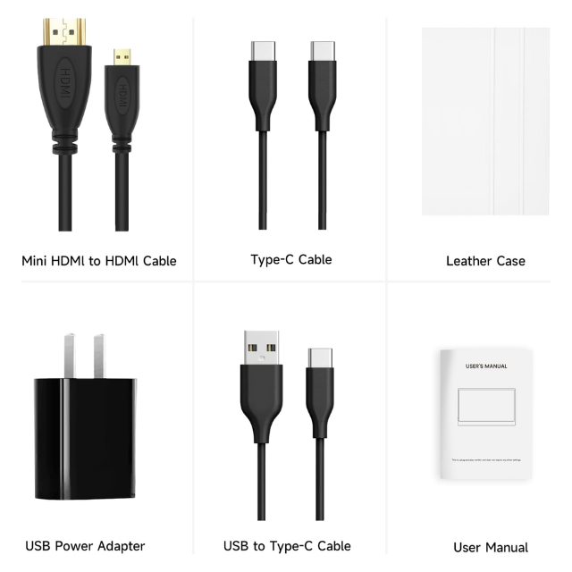 Monitor portátil de 15.6 pulgadas 1080P FHD - visualización de computadora USB-C/HDMI, HDR IPS Monitor de juegos compatible con computadora portátil, PC, MAC, teléfono, PS4, Xbox Switch