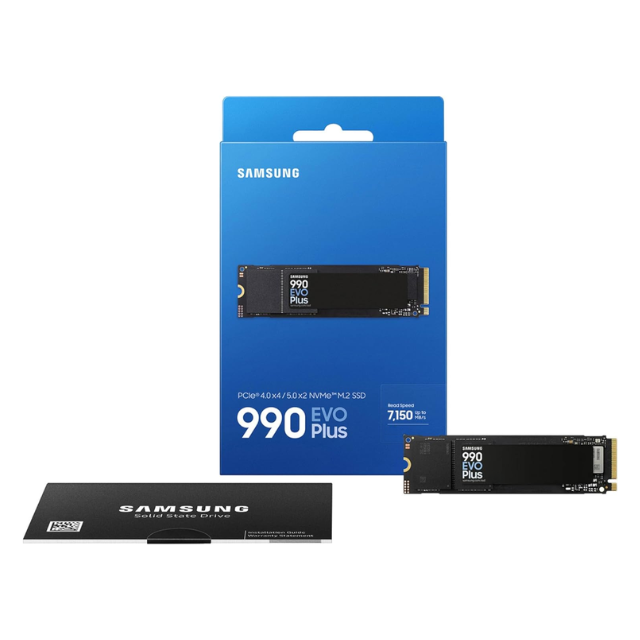 SSD Samsung 990 EVO Plus NVMe, 2TB, M.2, 6300 MB/s Escritura, 7250 MB/s Lectura, PCI Express 4.0