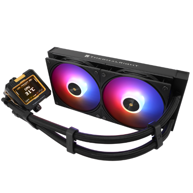 Enfriamiento liquido Thermalright Frozen Warframe 240 Black ARGB / negro/ 240mm/ AMD/ Intel