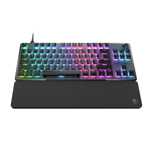 Turtle Beach Vulcan II TKL Pro Teclado mecánico magnético para Juegos RGB – Interruptores analógicos de Efecto salón, accionamiento Ajustable, Disparador rápido, Teclas Intercambiables
