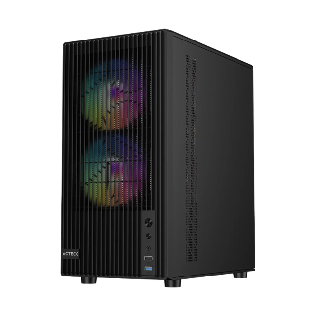 Gabinete Compact Mini Torre  Zyron GC606/ Negro /Micro Atx/ AC-943819